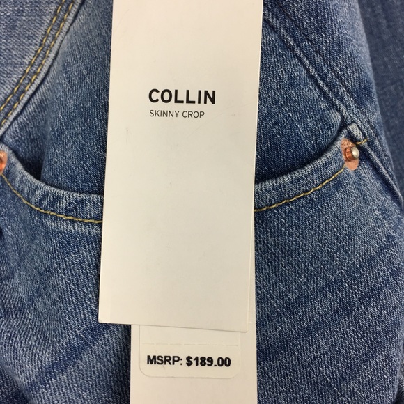 New Hudson Collin Skinny Crop Jeans Light Wash - Picture 6 of 8